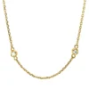Collier aus 750 Gold Gelbgold 10 Brillanten 0,49ct TW-VSI/SI L:50,8cm Zarge