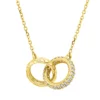 Collier aus 750 Gold Gelbgold 48 Brillanten 0,18ct W-SI L:45cm