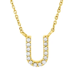 Collier aus 750 Gold Gelbgold 14 Brillanten 0,05ct TW-PI L:42cm