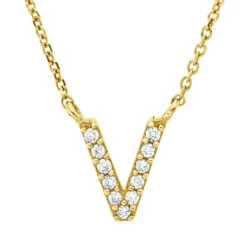 Collier aus 750 Gold Gelbgold 11 Brillanten 0,04ct TW-PI L:42cm