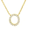 Collier aus 750 Gold Gelbgold 18 Brillanten 0,06ct TW-PI L:42cm