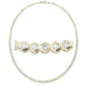 Collier aus 750 Gold Gelbgold 59 Brillanten 4,65ct TW-SI L:42cm