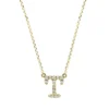 Collier aus 750 Gold Gelbgold 16 Brillanten 0,08ct TW-SI L:43cm