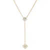 Collier aus 750 Gold Gelbgold 10 Brillanten 0,25ct TW-SI L:45cm