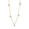 Collier aus 750 Gold Gelbgold 5 Brillanten 0,36ct TW-SI L:41cm
