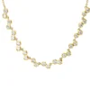 Collier aus 585 Gold Gelbgold 26 Brillanten 0,66ct W-SI L:45cm