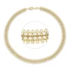 Collier aus 750 Gold Gelbgold 492 Diamanten 10,49ct TW-SI L:41,9cm