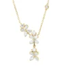Collier aus 750 Gold Gelbgold 17 Diamanten 0,67ct L:45cm