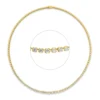 Collier aus 585 Gold Gelbgold 39 Diamanten 1,98ct TW-SI L:40,6cm