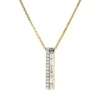 Collier aus 585 Gold Gelbgold 20 Diamanten 0,73ct TW-VSI L:45,7cm