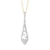 Collier aus 750 Gold Gelbgold 60 Diamanten 0,36ct TW-SI L:45cm