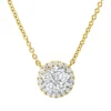 Collier aus 750 Gold gelb/weiß 30 Diamanten 0,45ct TW-SI L:45,7cm