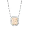 Collier aus 750 Gold gelb/weiß 21 Diamanten 1,64ct L:45,7cm