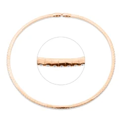 Collier aus 750 Gold Rotgold 84 Brillanten 3,01ct TW-VSI L:30 cm