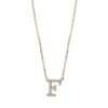 Collier aus 750 Gold Rotgold 19 Brillanten 0,08ct TW-SI L:43,2cm