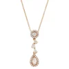 Collier aus 750 Gold Rotgold 34 Diamanten 0,54ct L:45,7cm