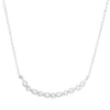 Collier aus 750 Gold Weißgold 5 Brillanten 0,05ct TW-SI L:45cm