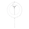 Collier aus 750 Gold Weißgold 16 Brillanten 0,29ct TW-SI L:49,7cm