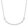 Collier aus 750 Gold Weißgold 27 Brillanten 0,48ct TW-SI L:44,5cm