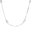 Collier aus 750 Gold Weißgold 16 Brillanten 0,46ct TW-VSI/SI L:43,2cm Zarge