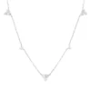 Collier aus 585 Gold Weißgold 13 Brillanten 1,04ct TW-SI L:45,7cm