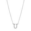 Collier aus 750 Gold Weißgold 20 Brillanten 0,08ct TW-SI L:43,2cm