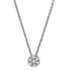 Collier aus 750 Gold Weißgold 7 Brillanten 0,26ct TW-SI L:42cm