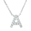 Collier aus 750 Gold Weißgold 13 Brillanten 0,05ct TW-PI L:42cm