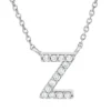Collier aus 750 Gold Weißgold 13 Brillanten 0,05ct TW-PI L:42cm