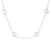 Collier aus 750 Gold Weißgold 168 Brillanten 0,63ct TW-SI L:45,7cm