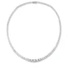 Collier aus 750 Gold Weißgold 135 Brillanten 13,45ct TW-SI L:42cm
