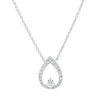 Collier aus 750 Gold Weißgold 27 Brillanten 0,46ct TW-VSI L:45cm