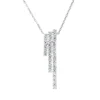Collier aus 750 Gold Weißgold 27 Brillanten 0,69ct TW-SI L:45,7cm