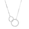 Collier aus 750 Gold Weißgold 27 Brillanten 0,16ct W-SI L:45cm