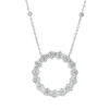 Collier aus 750 Gold Weißgold 49 Brillanten 2,64ct TW-SI L:45,7cm