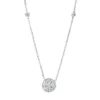 Collier aus 750 Gold Weißgold 13 Diamanten 0,6ct TW-SI L:43,2cm