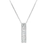 Collier aus 750 Gold Weißgold 43 Diamanten 0,68ct TW-SI L:45cm