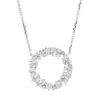 Collier aus 750 Gold Weißgold 33 Diamanten 1,53ct TW-VSI L:45,7cm