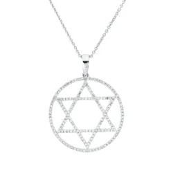 Collier aus 750 Gold Weißgold 174 Diamanten 0,44ct TW-SI L:45,7cm