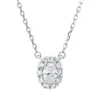 Collier aus 750 Gold Weißgold 11 Diamanten 0,35ct L:45cm
