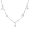 Collier aus 750 Gold Weißgold 11 Diamanten 1ct L:40,6cm