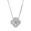 Collier aus 750 Gold Weißgold 25 Diamanten 0,6ct TW-SI L:45cm
