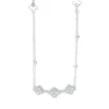 Collier aus 750 Gold Weißgold 107 Diamanten 2,46ct TW-SI L:40,6cm
