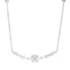 Collier aus 750 Gold Weißgold 19 Diamanten 0,87ct L:45,7cm