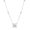 Collier aus 750 Gold Weißgold 16 Diamanten 0,36ct L:45,7cm