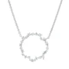 Collier aus 750 Gold Weißgold 22 Diamanten 0,3ct L:45cm