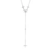 Collier aus 750 Gold Weißgold 33 Diamanten 0,52ct TW-SI L:48cm