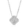 Collier aus 750 Gold Weißgold 25 Diamanten 0,37ct L:45cm