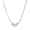 Collier aus 750 Gold Weißgold 10 Diamanten 0,96ct TW-SI L:45cm