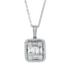 Collier aus 585 Gold Weißgold 49 Diamanten 0,92ct F-SI L:45cm